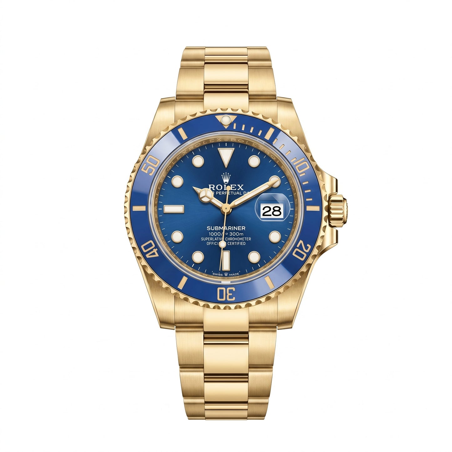 Rolex Submariner Date 126618LB Full Yellow Gold "Blue Dial"