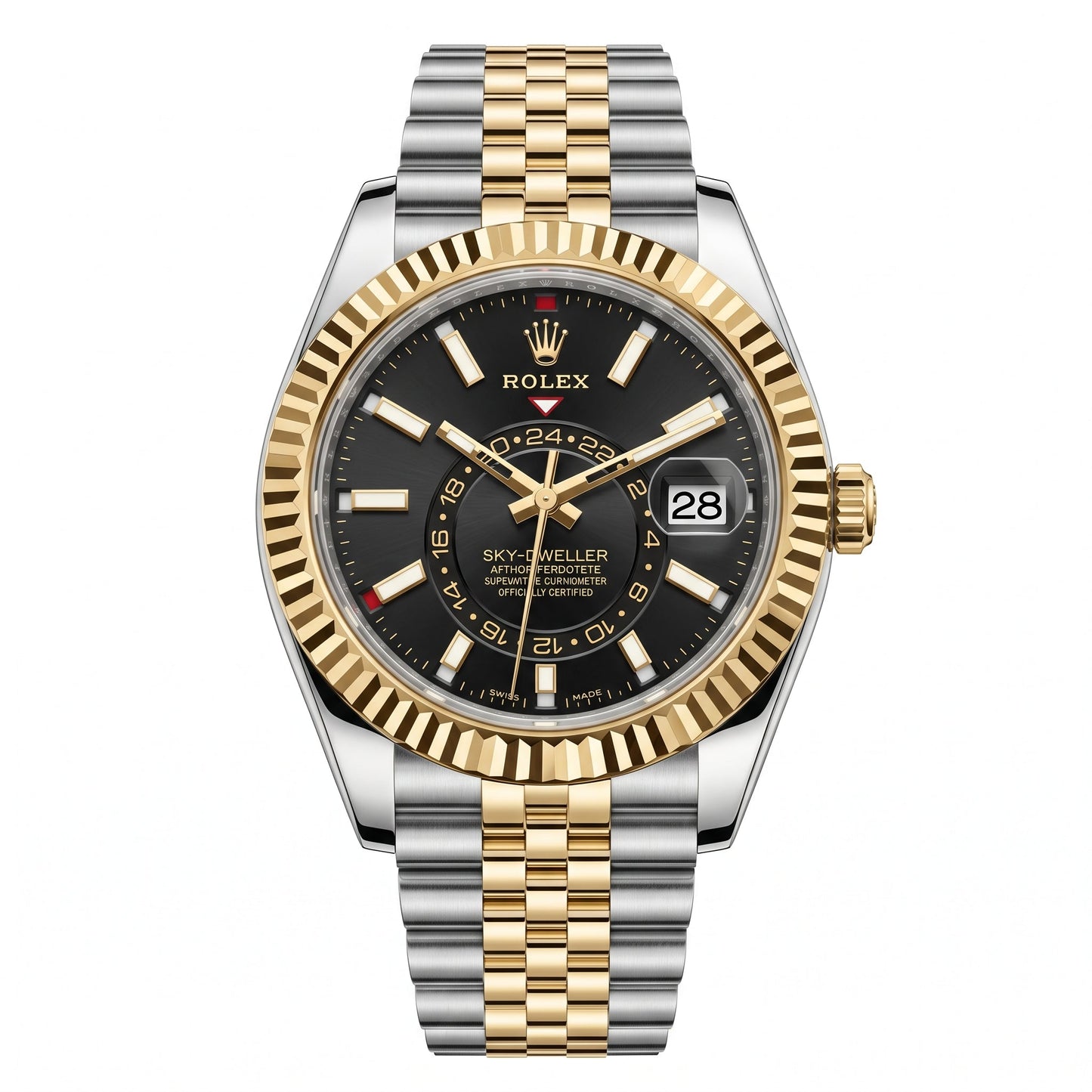 Rolex Sky-Dweller 336933 Oystersteel & Yellow Gold "Black Dial"
