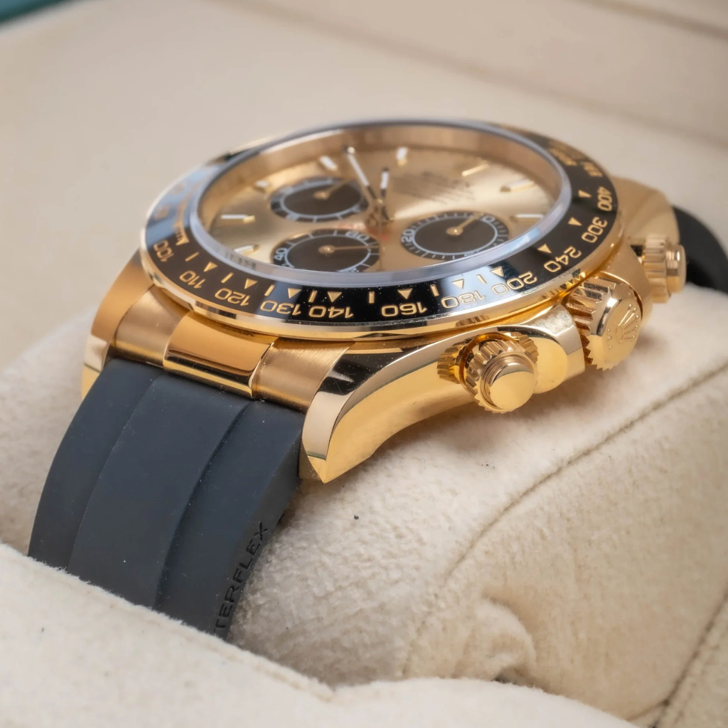 Rolex Daytona 126518LN Yellow Gold "Pikachu" Oysterflex full
